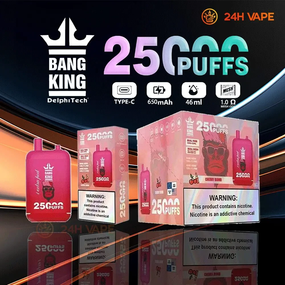 BANG-King-25000 (1) Bang King 25000 Puffs 0% 2% 3% 5% Low Nicotine Disposable Vapes Pen Wholesale Rechargeable Bulk Buy | Elevate Your Vaping Experience – Premium E-Cigarettes at MaxVapePro