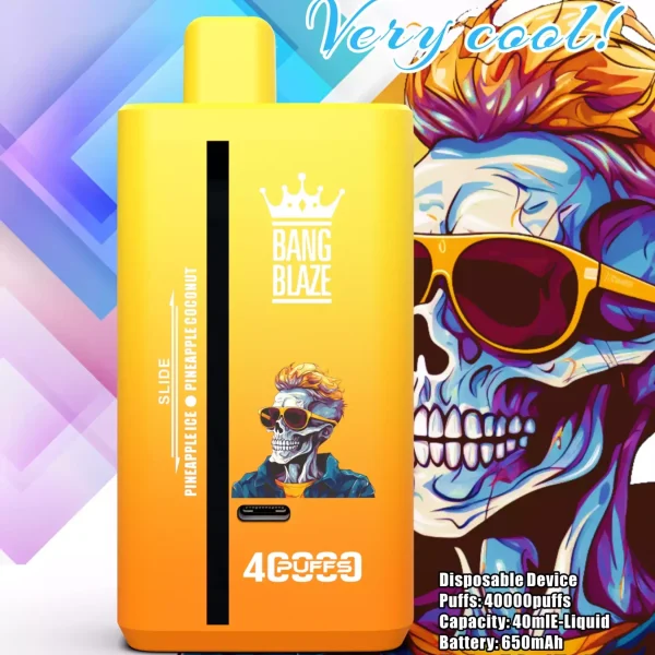 Bulk Purchase Available for BANG BLAZE 40000 12FLAVORS BK40S with Type C Charging and 40ml E-liquid