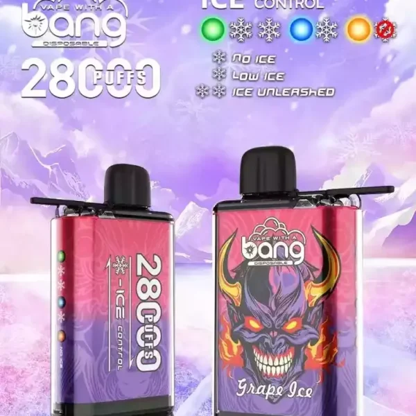 Bang 28000 Puffs: Adjustable Airflow & Ice Control for a Customizable Vaping Experience