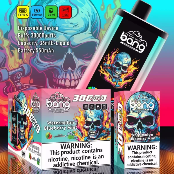 Bang 30000 Puffs Disposable Vape: Dual Flavors, Massive Capacity, and Unmatched Performance