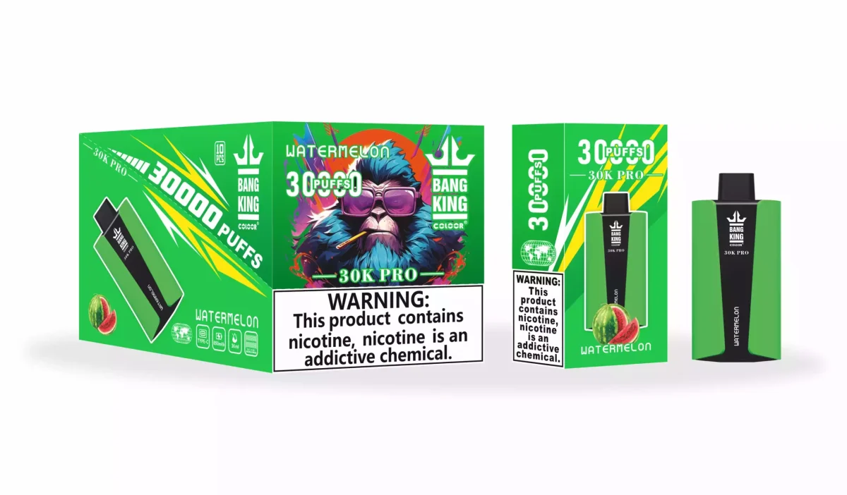 Bang King 30000 Pro Disposable Vape: Unmatched 30K Puffs for Continuous Flavor & Satisfaction | Elevate Your Vaping Experience – Premium E-Cigarettes at MaxVapePro