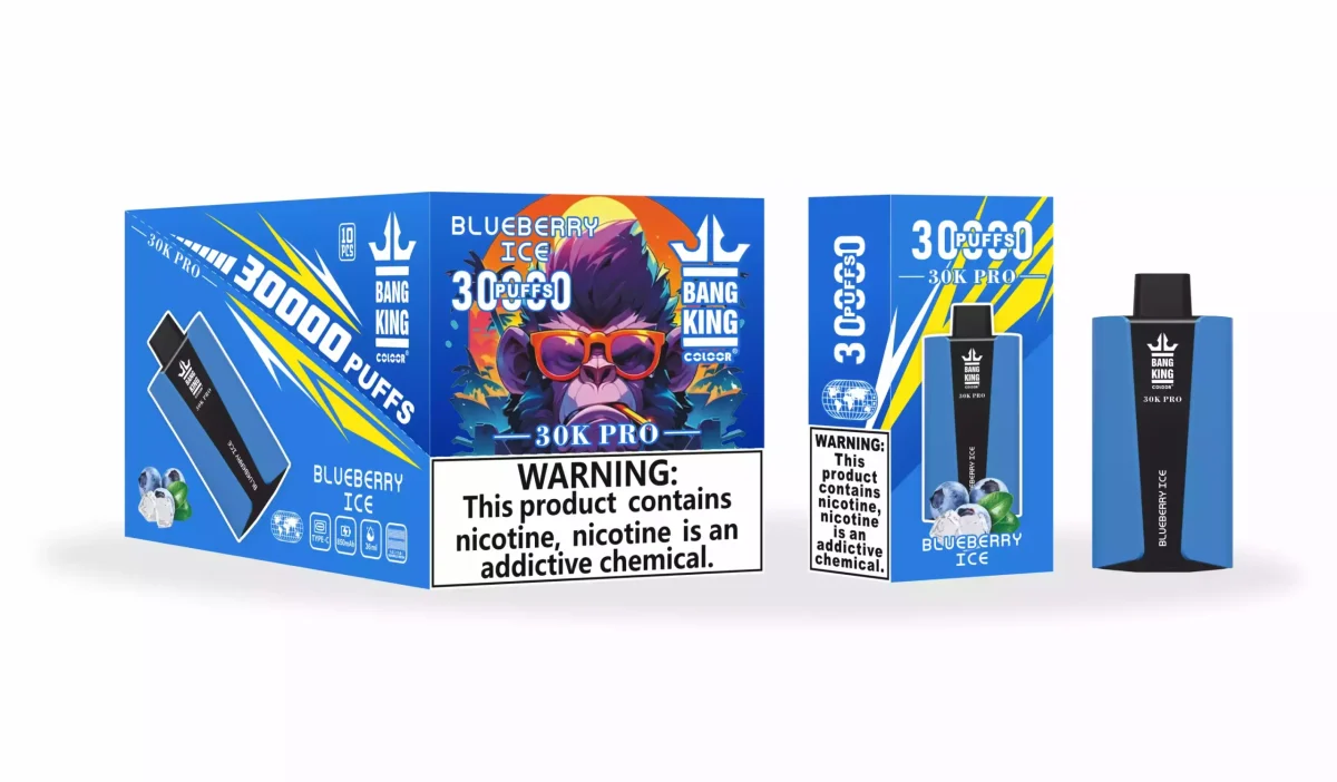 Bang King 30000 Pro Disposable Vape: Unmatched 30K Puffs for Continuous Flavor & Satisfaction | Elevate Your Vaping Experience – Premium E-Cigarettes at MaxVapePro