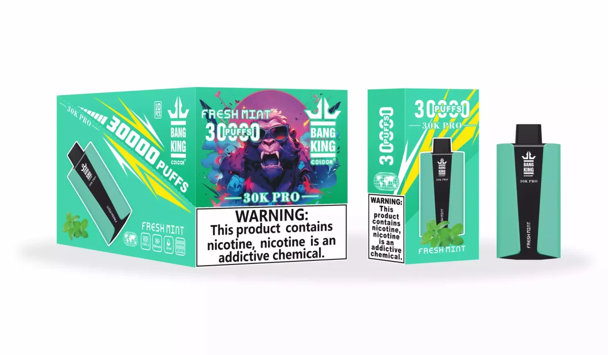 Bang King 30000 Pro Disposable Vape: Unmatched 30K Puffs for Continuous Flavor & Satisfaction | Elevate Your Vaping Experience – Premium E-Cigarettes at MaxVapePro
