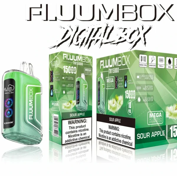 Fluum Box 15000 Puffs LED 0% 2% 3% 5% Low Nicotine Rechargeable Bulk Buy Disposable Vapes Pen Wholesale