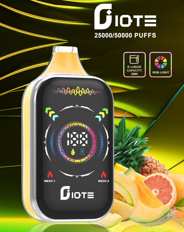 IQTE 50000 Puffs Disposable Vape Wholesale Bulk Buy LED Screen Online Shopping 0% 2% 5% Nicotine 15 Fresh Flavors 800mAh Rechargeable