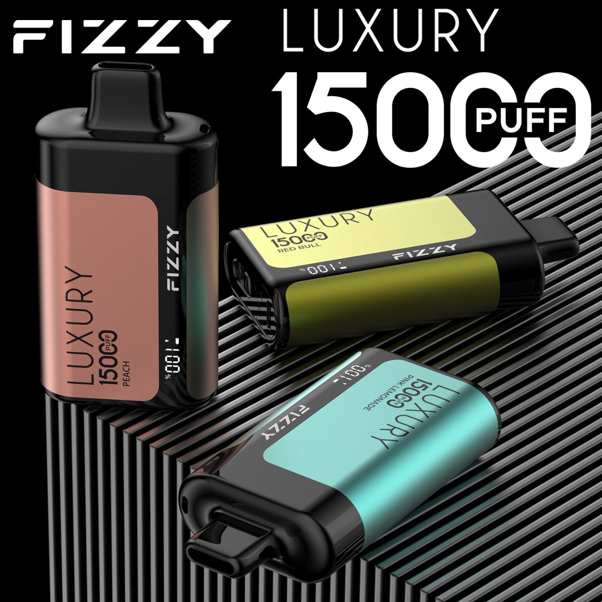 Fizzy Luxury 15000 15K Puffs Original Edition LCD Display Disposable Vape | Elevate Your Vaping Experience – Premium E-Cigarettes at MaxVapePro