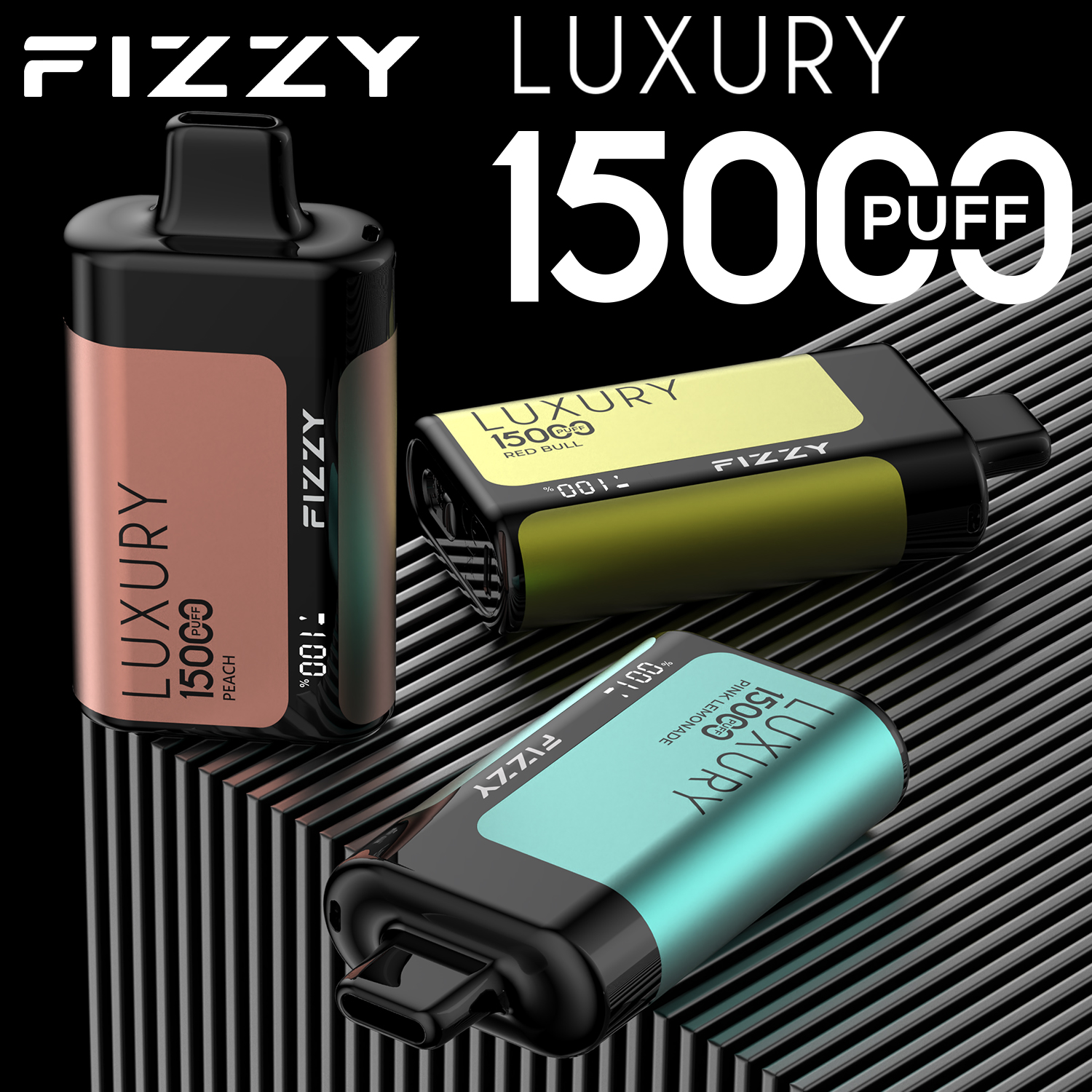 17(1) Fizzy Luxury 15000 15K Puffs Original Edition LCD Display Disposable Vape | Elevate Your Vaping Experience – Premium E-Cigarettes at MaxVapePro
