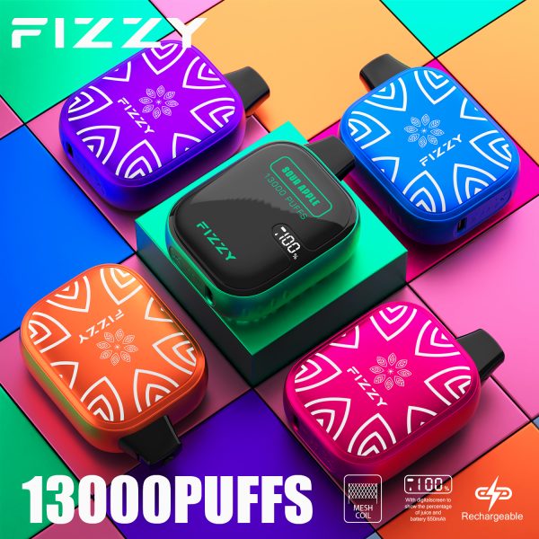 Fizzy Boom 13000 puffs 2% 5% Low Nicotine Rechargeable Bulk Buy Disposable Vapes Pen Wholesale