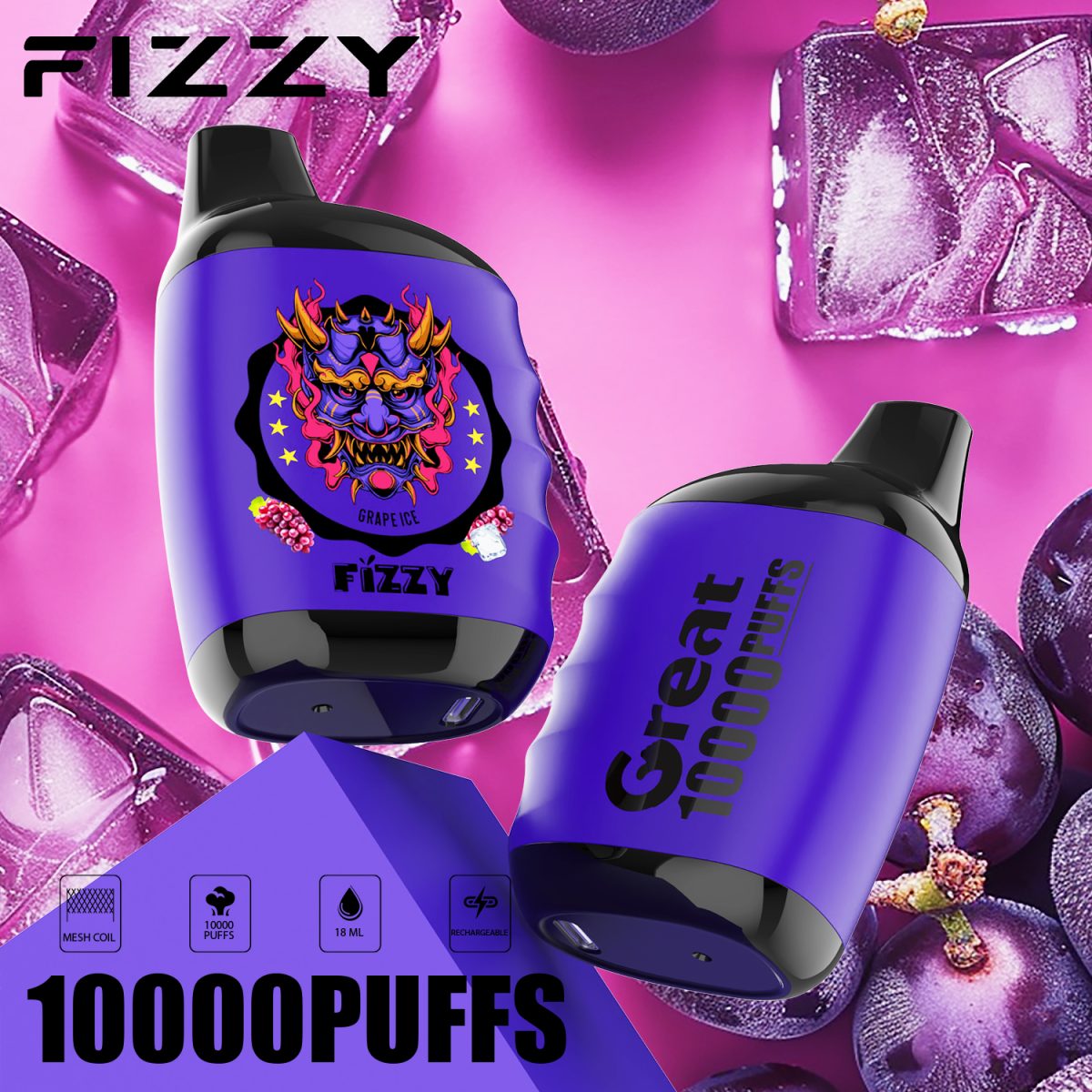 Fizzy Great 10000 10K Puffs 2% 5% Nicotine Original Edition Disposable Vape | Elevate Your Vaping Experience – Premium E-Cigarettes at MaxVapePro