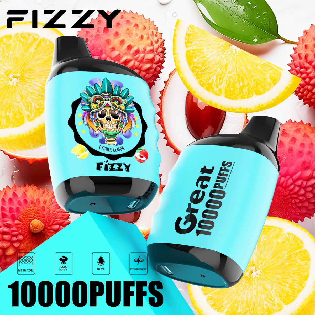 Fizzy Great 10000 10K Puffs 2% 5% Nicotine Original Edition Disposable Vape | Elevate Your Vaping Experience – Premium E-Cigarettes at MaxVapePro