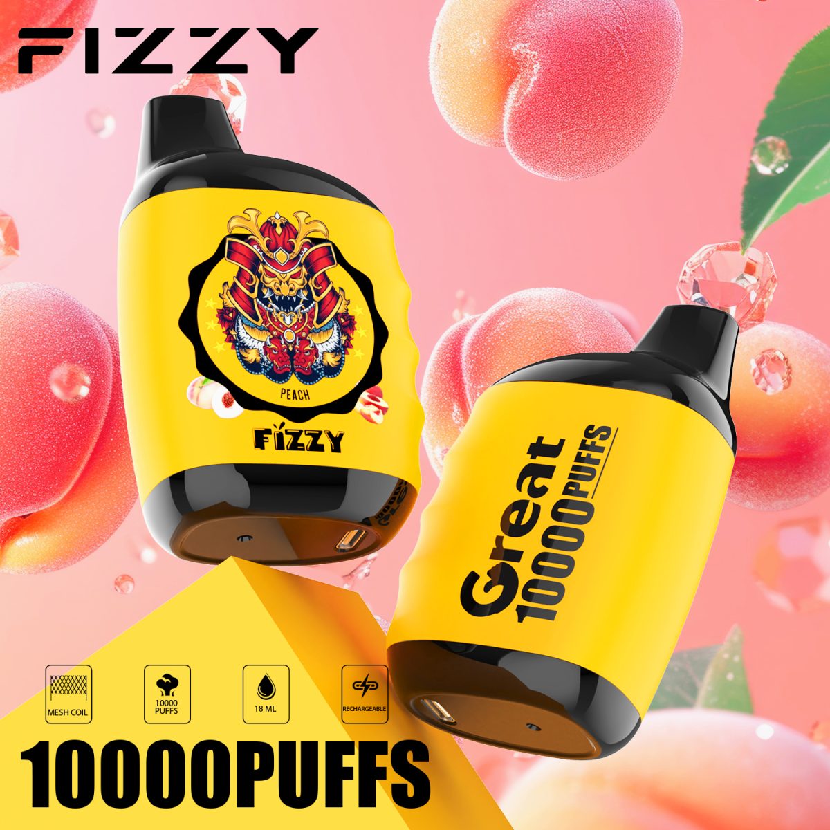 Fizzy Great 10000 10K Puffs 2% 5% Nicotine Original Edition Disposable Vape | Elevate Your Vaping Experience – Premium E-Cigarettes at MaxVapePro