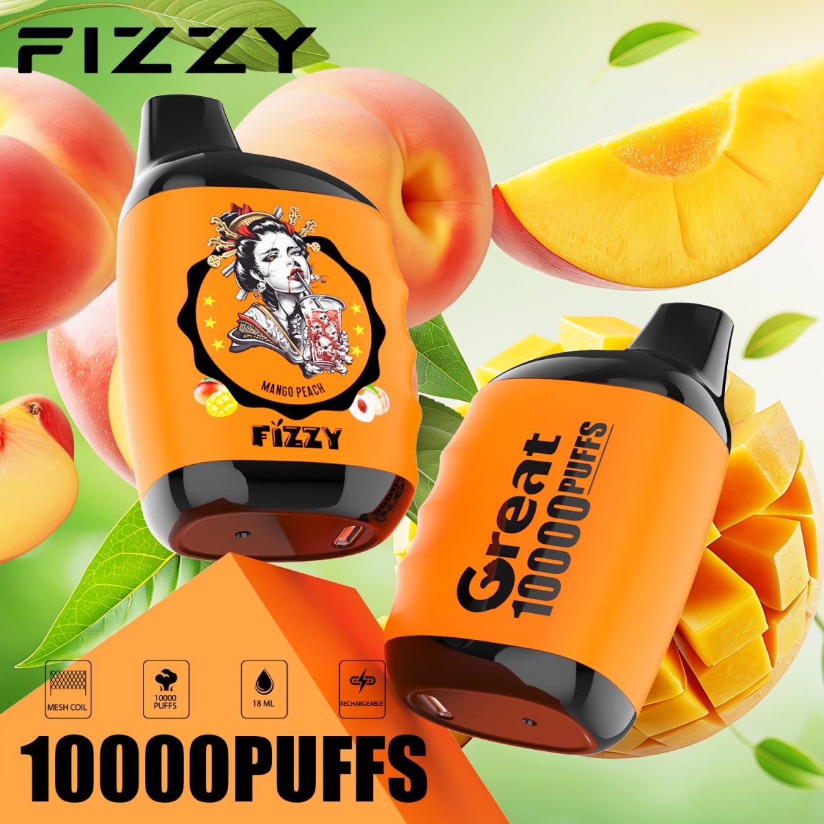 Fizzy Great 10000 10K Puffs 2% 5% Nicotine Original Edition Disposable Vape | Elevate Your Vaping Experience – Premium E-Cigarettes at MaxVapePro