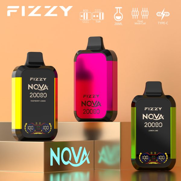 Fizzy Nova 20000 Puffs Wholesale Rechargeable Bulk Buy 2% 5% Low Nicotine Disposable Vapes Pen