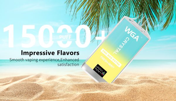 Top Performance WGA 15k Puffs Vape for Wholesale with Type C Charging and Rich Nicotine Flavor