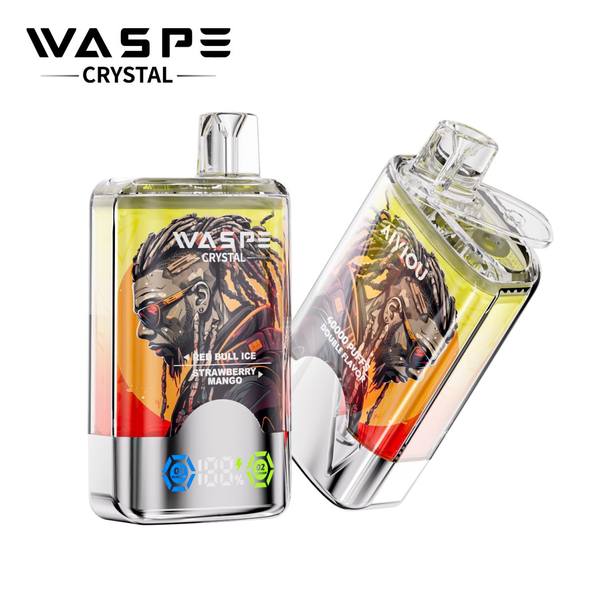 Best Quality Waspe Crystal 40000 Puffs Vape with 0%-5% Nicotine and Dual 0.9ohm Mesh Coils for 2025 | Elevate Your Vaping Experience – Premium E-Cigarettes at MaxVapePro