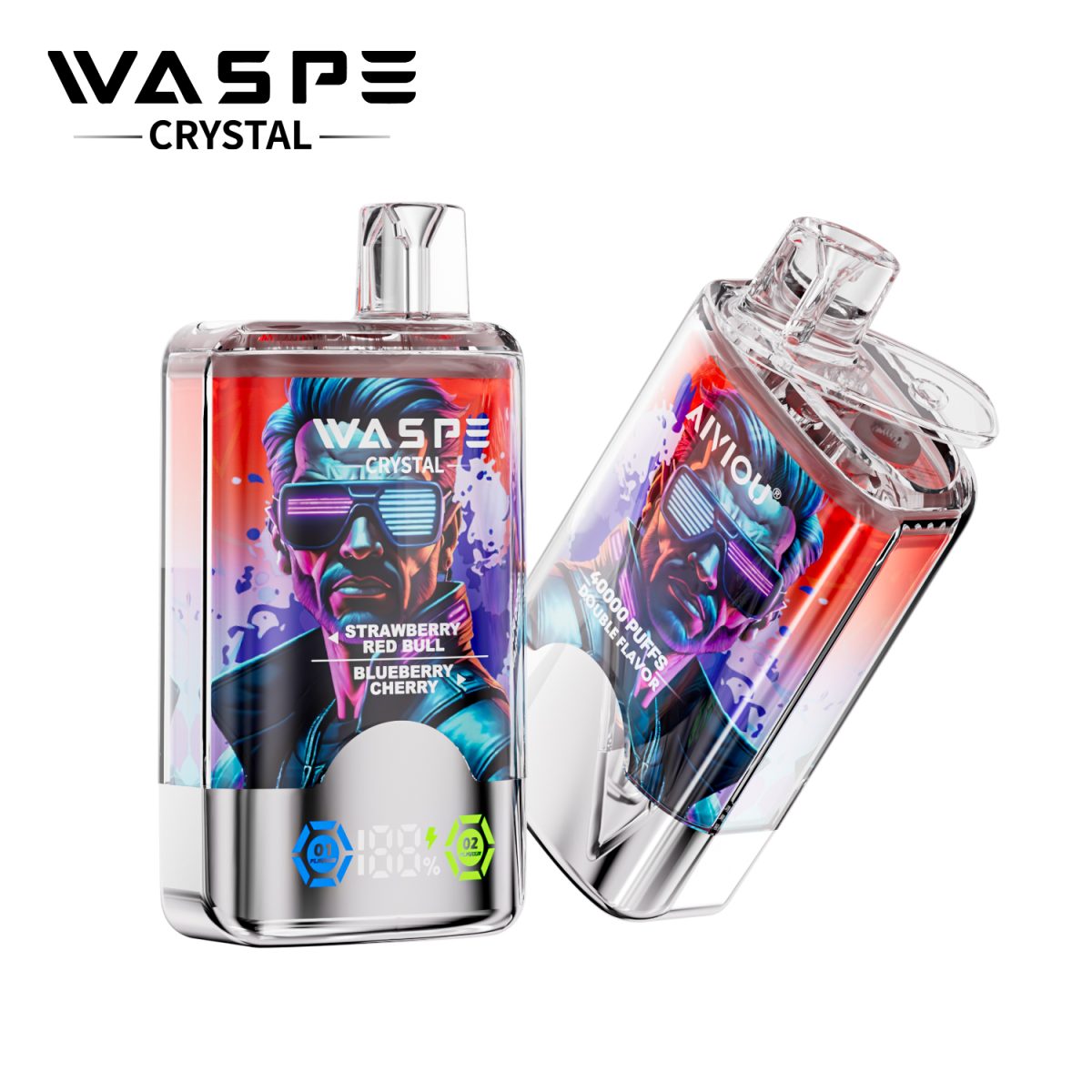 Best Quality Waspe Crystal 40000 Puffs Vape with 0%-5% Nicotine and Dual 0.9ohm Mesh Coils for 2025 | Elevate Your Vaping Experience – Premium E-Cigarettes at MaxVapePro