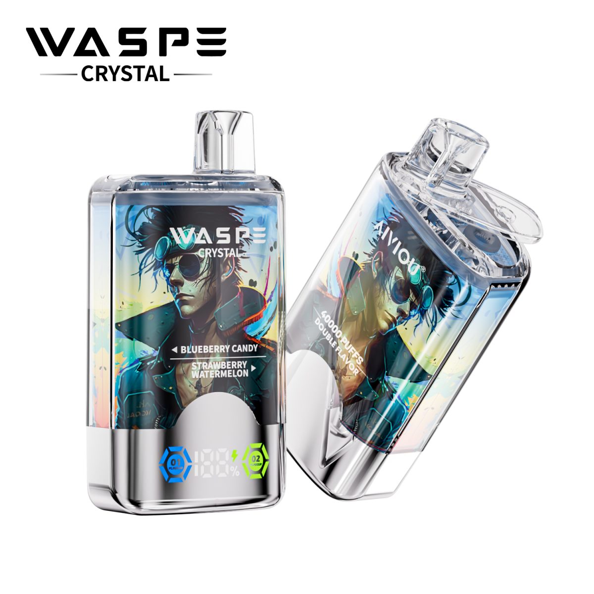 Best Quality Waspe Crystal 40000 Puffs Vape with 0%-5% Nicotine and Dual 0.9ohm Mesh Coils for 2025 | Elevate Your Vaping Experience – Premium E-Cigarettes at MaxVapePro