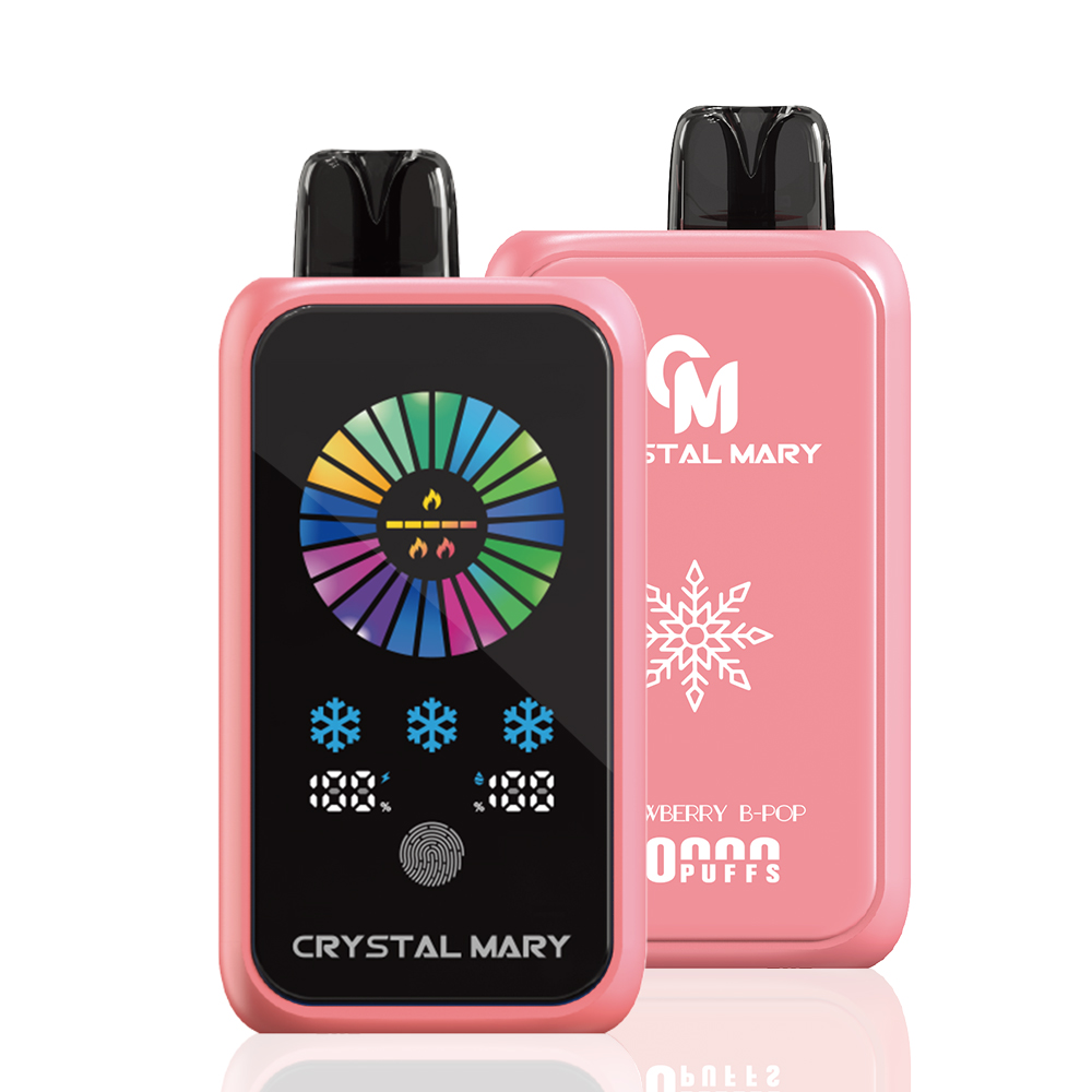 草莓01 Crystal Mary Groove 50000 Puffs 50K Disposable Vape – Dual Mesh, Touch Screen, Nic&Ice Control, 5% Nic, 45 mL, EU Warehouse, Wholesale | Elevate Your Vaping Experience – Premium E-Cigarettes at MaxVapePro
